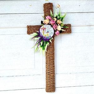 Macramé Cross Wreath